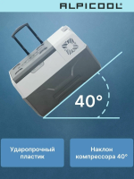Автомобильный холодильник Alpicool CX30 (12/24), темно-серый
