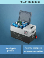 Автомобильный холодильник Alpicool CX30 (12/24), темно-серый