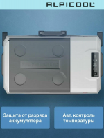 Автомобильный холодильник Alpicool CX40 (12/24), серый