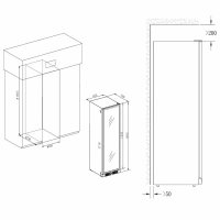 Винный шкаф Temptech CPRO1800SX-24, серебристый