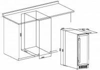 Встраиваемый винный шкаф Temptech OX30DRB, черный