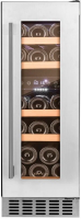 Встраиваемый винный шкаф Temptech OX30DX, нержавеющая сталь