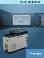 Автомобильный холодильник Alpicool CF15 (12/24), серый