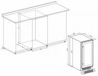 Винный шкаф Temptech PRESQ38DB-24, черный