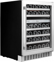 Встраиваемый винный шкаф Temptech STX60DS, нержавеющая сталь