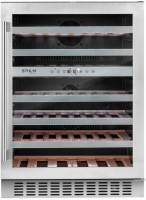 Встраиваемый винный шкаф Temptech STX60DS, нержавеющая сталь