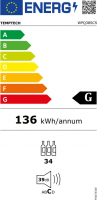 Встраиваемый винный шкаф Temptech WPQ38SCS, серебристый