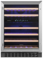 Встраиваемый винный шкаф Temptech WPX60DCS, серебристый