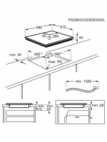 Варочная панель индукционная AEG TO64IB00IB, черный