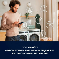 Стиральная машина с паром Electrolux EW7F5612SQE, белый/черный