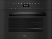 Пароварка встраиваемая Miele DGC7440HC Pro Obsidian Black, черный обсидиан