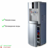 Кулер для воды AEL LС-AEL-47b white/silver, белый/серебристый