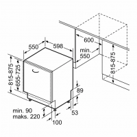 Посудомоечная машина встраиваемая Bosch SMV4EVX11E