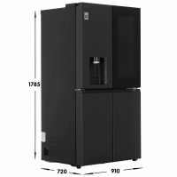 Холодильник многодверный LG GC-X24FFCBB, черный