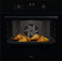 Духовой шкаф электрический с паром AEG NBA5C43AK, черный