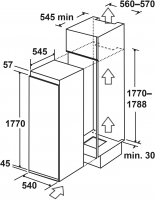 Встраиваемый морозильник Lex LBI177.4ID