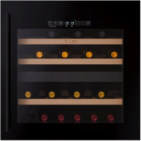 Встраиваемый винный шкаф Lex LWD6036BL dual zone S (CHAT500009),черный