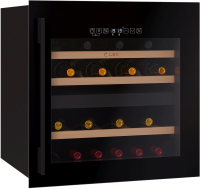 Встраиваемый винный шкаф Lex LWD6036BL dual zone S (CHAT500009),черный