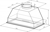 Встраиваемая вытяжка Lex 900 GS Inverter BL, черный