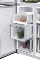 Холодильник Nordfrost RFQ 450 NFGB, черный