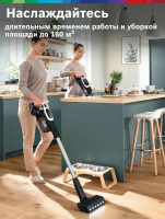 Пылесос вертикальный аккумуляторный Bosch BCS931WBA, белый/черный/серебристый