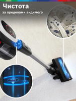 Пылесос вертикальный аккумуляторный Bosch BCS931WBA, белый/черный/серебристый