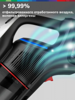 Пылесос вертикальный аккумуляторный Bosch BCS931WBA, белый/черный/серебристый