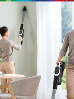 Пылесос вертикальный аккумуляторный Bosch BCS931WBA, белый/черный/серебристый