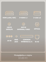 Телевизор Haier 55 LED H1, черный