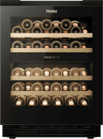 Встраиваемый винный шкаф Haier BIWC44GDAI, черный