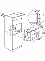 Кофемашина встраиваемая Electrolux KBC85Z, черный/нержавеющая сталь