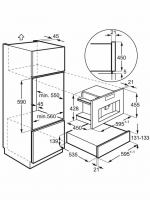 Кофемашина встраиваемая Electrolux KBC85Z, черный/нержавеющая сталь