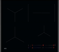 Варочная панель индукционная AEG TO64IC00FB, черный