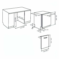 Встраиваемая посудомоечная машина Candy CI 4E7L0W-08