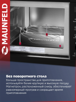 Встраиваемая микроволновая печь Maunfeld JBMO1225FSGB02, черный