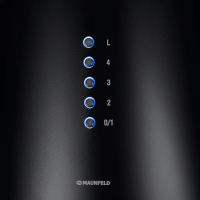 Вытяжка цилиндрическая Maunfeld Lee Wall 39 Long Black, черный