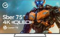 Телевизор QLED Sber SDX-75UQ5231, Smart TV, черный