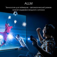 Телевизор OLED Digma Pro OLED 55M, Google TV, Frameless, черный/серебристый