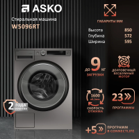 Стиральная машина Asko W5096RT, нержавеющая сталь