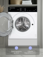 Встраиваемая стиральная машина Zigmund & Shtain BWM 04, белый