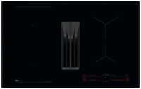 Варочная панель индукционная с вытяжкой AEG NCH84B03AB, черный