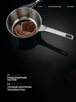 Варочная панель индукционная с вытяжкой AEG TH84CB03CB, черный