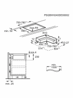 Варочная панель индукционная с вытяжкой AEG TH84CB03CB, черный