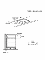 Варочная панель индукционная с вытяжкой AEG TH84CB03CB, черный