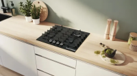 Варочная поверхность газовая Bosch PPH6A6I40O, черный/закаленное стекло