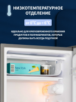 Холодильник NORD NS 90 S, серебристый