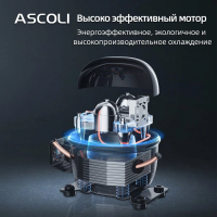 Холодильник Ascoli ADFRD90, розовый