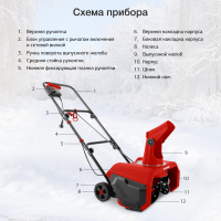 Снегоуборщик Starwind EST-1600, электрический 1.6кВт