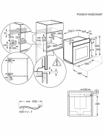 Духовой шкаф с паром AEG OA5CB31SM SteamBake, термощуп, нержавеющая сталь/черный (Италия)