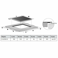 Индукционная варочная панель Korting HI 60504 B, черный
